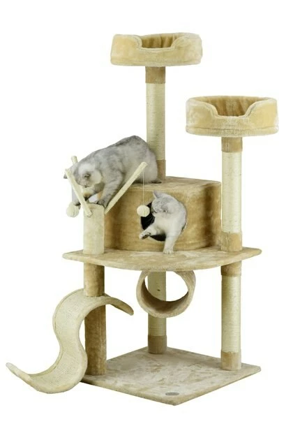 Outlet 🛒 Go Pet Club 55-in Slide Cat Tree ❤️ 5 Outlet 🛒 Go Pet Club 55-in Slide Cat Tree ❤️ - Image 5