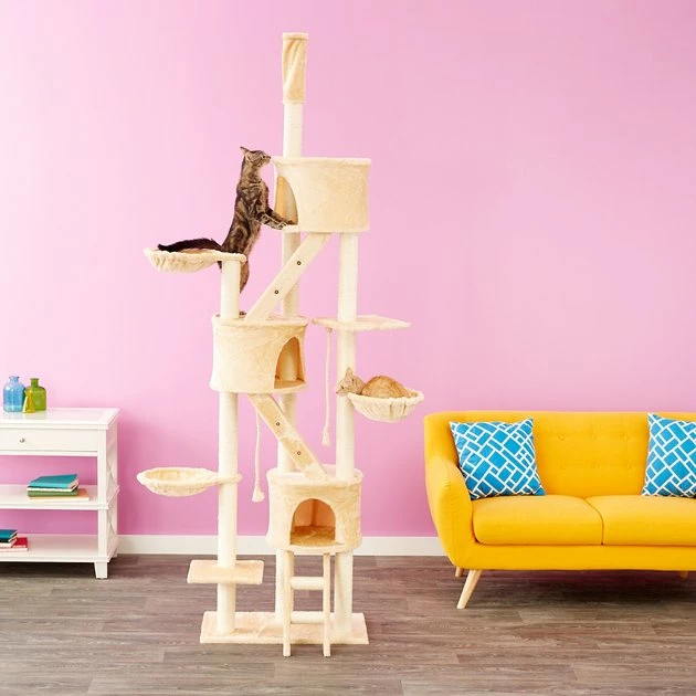 Brand new ๐ Go Pet Club 106-in Floor-to-Ceiling Faux Fur Cat Tree & Condo ๐ 6 Brand new ๐ Go Pet Club 106-in Floor-to-Ceiling Faux Fur Cat Tree & Condo ๐ - Image 6