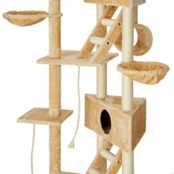 Hot Sale 👏 Go Pet Club 106-in Floor-to-Ceiling Faux Fur Cat Tree & Condo ✨ -Cheap Natural Balance Store 74051 PT2. SY630 V1500384638