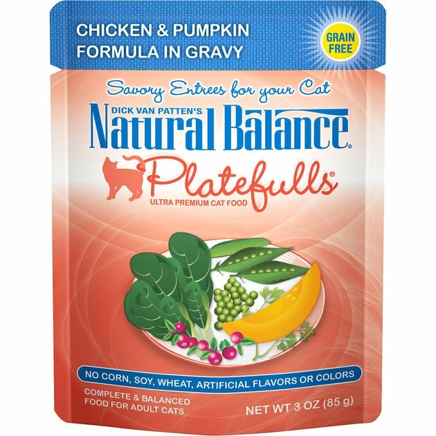 New ๐ Natural Balance Platefulls Chicken & Pumpkin Formula in Gravy Grain-Free Cat Food Pouches ๐ 1 New ๐ Natural Balance Platefulls Chicken & Pumpkin Formula in Gravy Grain-Free Cat Food Pouches ๐