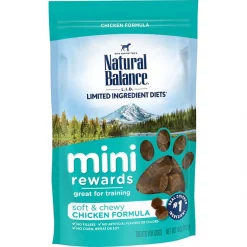 Best deal 😀 Natural Balance Limited Ingredient Diets Mini-Rewards Chicken Formula 🦮 Dog Treats 💯