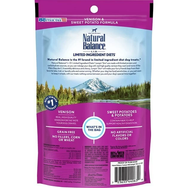 Coupon ๐ Natural Balance Limited Ingredient Diets Mini Jumpinโ Stix Venison & Sweet Potato Formula ๐ถ Dog Treats ๐ฅ 2 Coupon ๐ Natural Balance Limited Ingredient Diets Mini Jumpinโ Stix Venison & Sweet Potato Formula ๐ถ Dog Treats ๐ฅ - Image 2