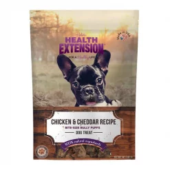 Discount 🔔 Health Extension Bully Puffs Grain-Free Chicken & Cheddar Cheese 🐕 Dog Treats ⭐