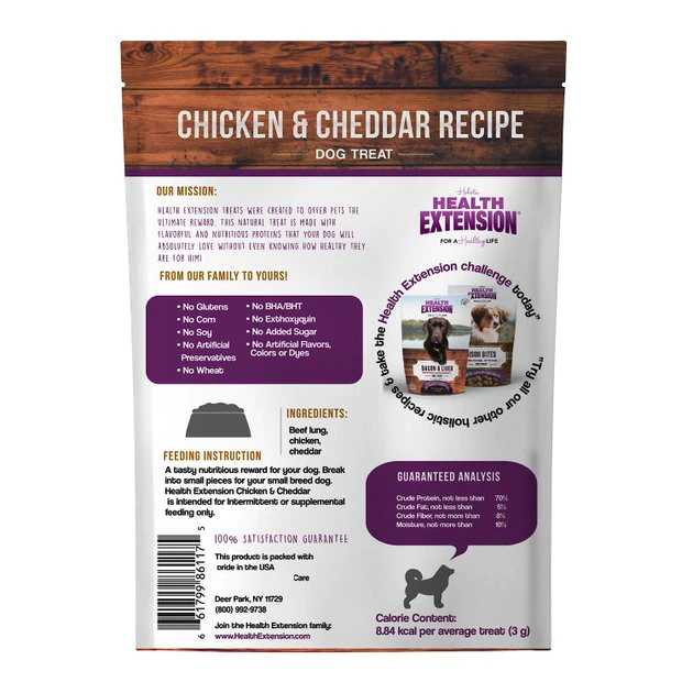 Discount ๐ Health Extension Bully Puffs Grain-Free Chicken & Cheddar Cheese ๐ Dog Treats โญ 2 Discount ๐ Health Extension Bully Puffs Grain-Free Chicken & Cheddar Cheese ๐ Dog Treats โญ - Image 2