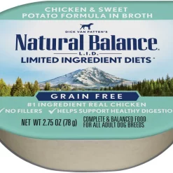 Best deal 🛒 Natural Balance L.I.D. Limited Ingredient Diets Chicken & Sweet Potato Formula Shreds Grain-Free Wet 🐕 Dog Food 👍